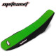 Moto Seat, Ribbat Överdrag, GRÖN SVART, Kawasaki 09-11 KX450F, 09-12 KX250F