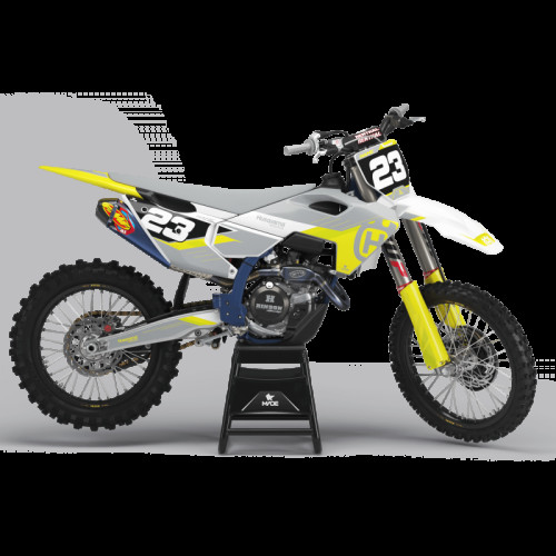 HUSQVARNA Front Grey dekalkit