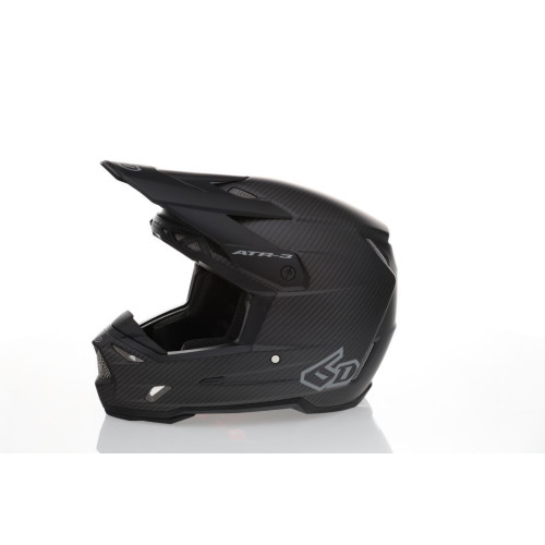 6D ATR-3 Solid Helmet FIM, Matte Svart XXL