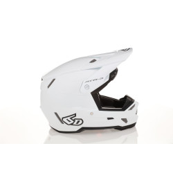 6D ATR-3 Solid Helmet FIM, Gloss Vit L