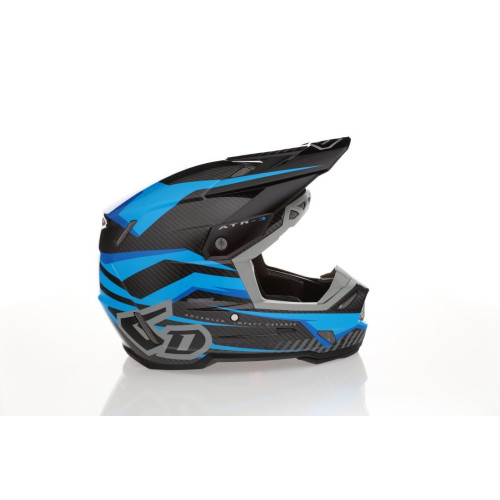 6D ATR-3 Rival Helmet FIM, Gloss Cyan S