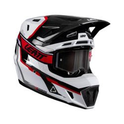 Leatt Hjälm+Goggles Moto 7.5 L 59-60cm Vit/Röd V26
