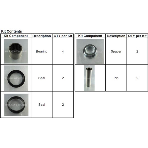 Svinglager CR125 89-92, CR250 88-91, CR500 89-01