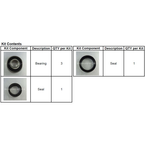 Hjullager Bak CR125/250R 90-99/ CR500R 1990-2001