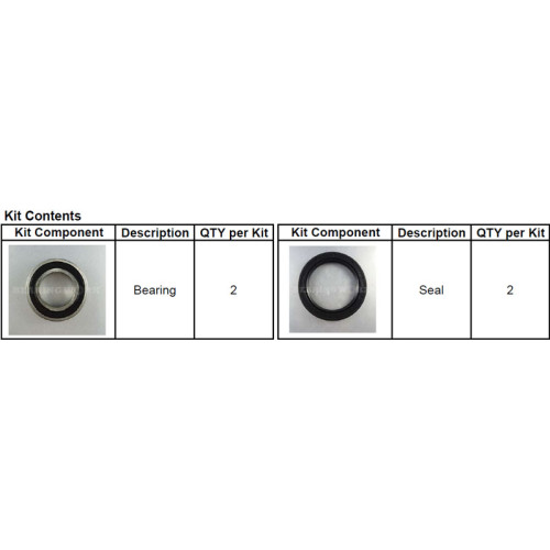 Hjullager Fram KX/KXF 93-, RMZ250 04-06, DRZ400