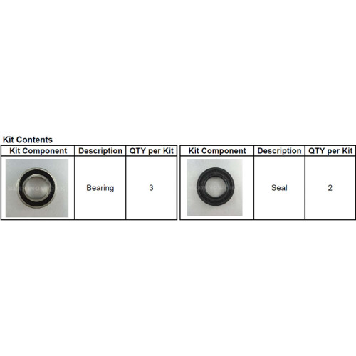 Hjullager Bak KX125/250 97-02, KX500 94-04