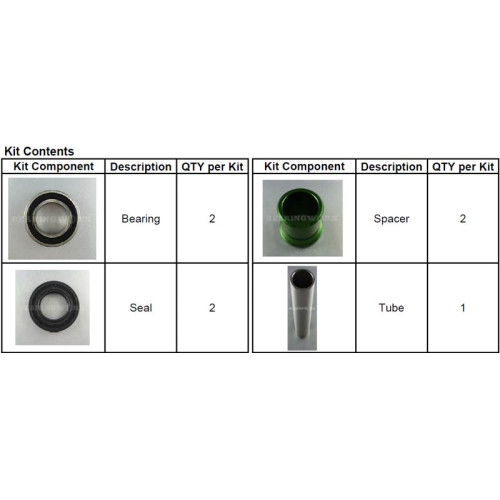 Hjulrenovering Fram - KX250F 06-16, KX450F 06-17, KX250  06-07