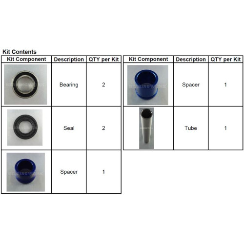 Hjulrenovering Fram - YZ125 02-07 / YZ250 02-07 / YZ250F 02-06 / YZ426 02 / YZ450F 0