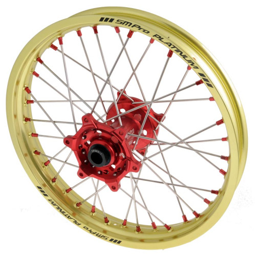 SM Pro Pt, Suzuki 19 x 2.15, Red/Yellow/Red