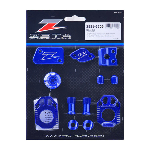 ZETA Billet Kit YZ125/YZ250 09-21 Blue