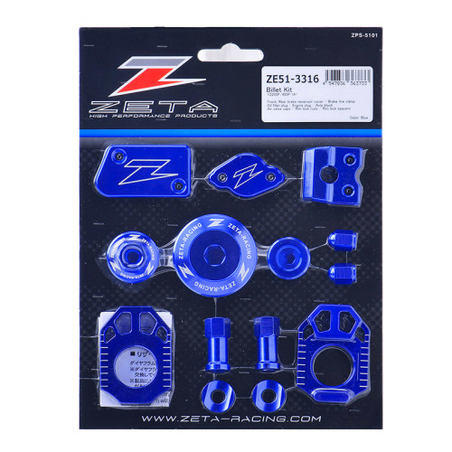 ZETA Billet Kit YZ250F/YZ450F 14-21 Blue