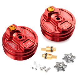 Zeta FrontFork Cap CRF250/450R 18/17-23, RMZ450 18-, KX450 19-23, Red Zeta FrontFork Cap CRF250/450R 18/17-23, RMZ450 18-, KX450 19-23, Red