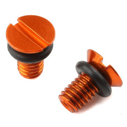 Zeta FF AirValveCap Screw WP 2pcs, Orange