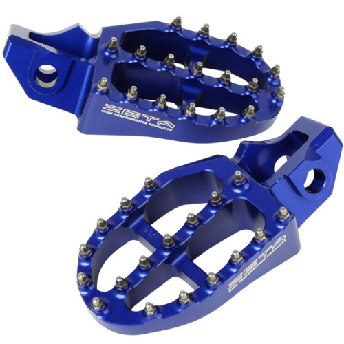 ZETA Aluminum FootPegs KTM/HQ MX/Ed 16/17-, TC85 18-21 H-Blue