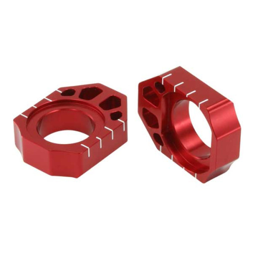 ZETA Rear Axle Block CR '02-20, CRF/X 02-23, CRF450RX 17-23 Red