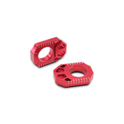 ZETA Rear Axle Block 125-450 03-15, KXF250 16, RMZ  04-22, Red ZETA Rear Axle Block 125-450 03-15, KXF250 16, RMZ  04-22, Red