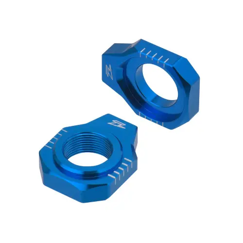ZETA Rear Axle Block HQ TC125 16-22, TC250 17-22,FC250-450 16-22 Blue ZETA Rear Axle Block HQ TC125 16-22, TC250 17-22,FC250-450 16-22 Blue