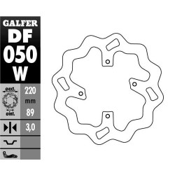 Galfer Wave framskiva fast 220mm - CRF150R