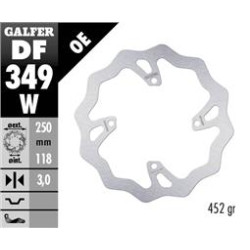 Galfer Wave framskiva fast 250mm - RMZ 450 05-17, 250 07-18