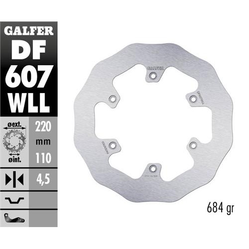 Galfer Wave solid b.skiva 220mm KTM/HQ 03/14-22 SX85 21-, GG 21- HSB