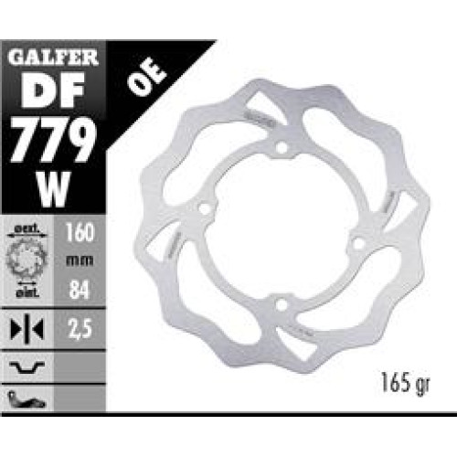 Galfer Wave fram- & bakskiva 14- 160mm - KTM SX50