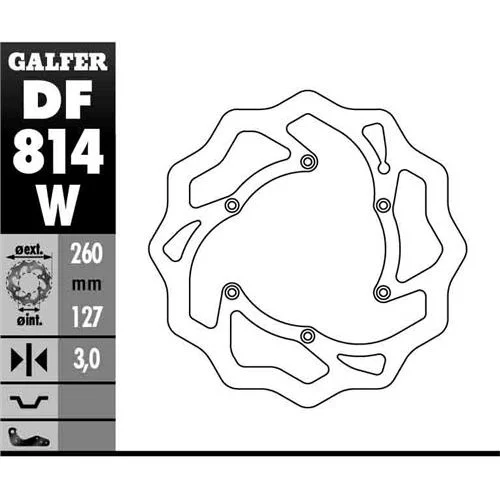 Galfer Wave framskiva fast 260mm - Beta RR 13-, Beta 14- Galfer Wave framskiva fast 260mm - Beta RR 13-, Beta 14-