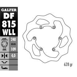 Galfer Wave bakskiva solid 240mm - Beta RR 13-