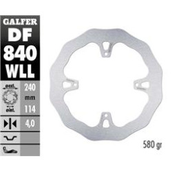 Galfer Wave bakskiva solid fast 240mm - TM 15-