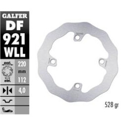Galfer Wave bakskiva solid 220mm - Sherco 14-18