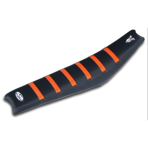 Ribbed Cover Velcro Std, Black/Orange,  KTM SX65 16-23