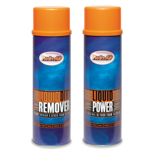Twin Air Liquid Power Spray + Liquid Dirt Remover Spray Pak (2x500ml)