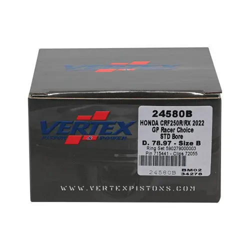 Vertex Kolvkit Honda CRF250R/RX 2022 78,97 GP Racer Choice Vertex Kolvkit Honda CRF250R/RX 2022 78,97 GP Racer Choice