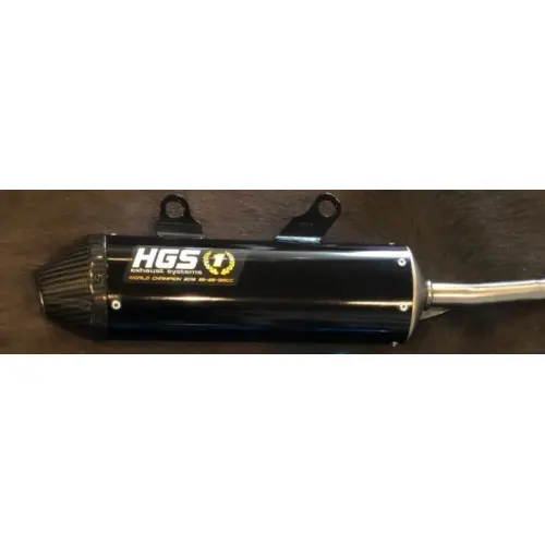 HGS Ljuddämpare svart med kolfiberända 2T Racing KTM250/TC250 19- HGS Ljuddämpare svart med kolfiberända 2T Racing KTM250/TC250 19-