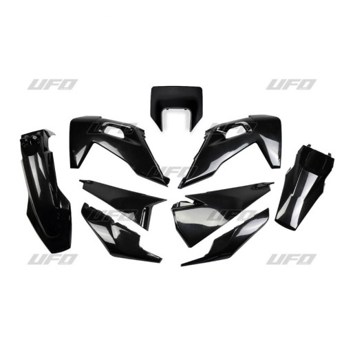 UFO Plastkit Husqvarna Svart TE/FE 125-501 20- UFO Plastkit Husqvarna Svart TE/FE 125-501 20-