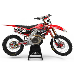 Honda Pipe red Komplett dekalkit