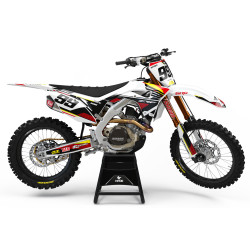 Honda Pipe white Komplett dekalkit