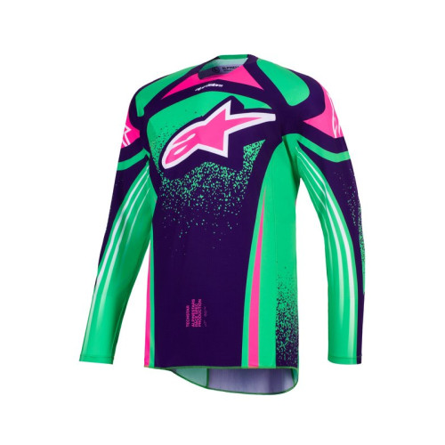 Alpinestars Tröja Techstar Nomur Lila/Grön/Fluo Rosa M