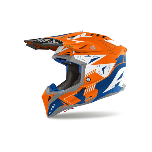 Airoh Hjälm Aviator 3 Spin Orange Fluo Matt S