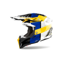Airoh Hjälm Aviator 3 Monarch Blå/Gul glansig XL