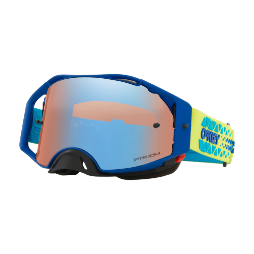 Oakley Goggles Airbrake MX Silver/Blue Colorshift Prizm MX Sapphire