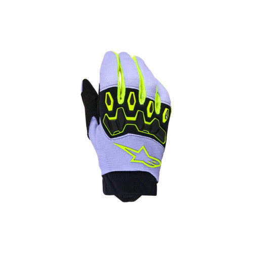 Alpinestars Handskar Youth Full Bore v2 Lila/Fluo Gul S