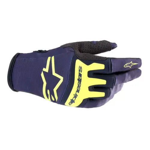 Alpinestars Handske Techstar Mörkblå/Gul Fluo M Alpinestars Handske Techstar Mörkblå/Gul Fluo M