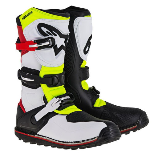 Alpinestars Stövel Tech T Vit/Röd/Fluogul/Svart 455 (11)