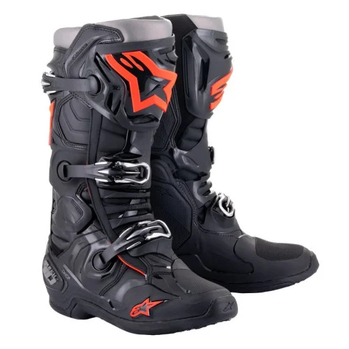 Alpinestars Stövel Tech 10 Svart/Röd Fluo 44,5 (10) Alpinestars Stövel Tech 10 Svart/Röd Fluo 44,5 (10)