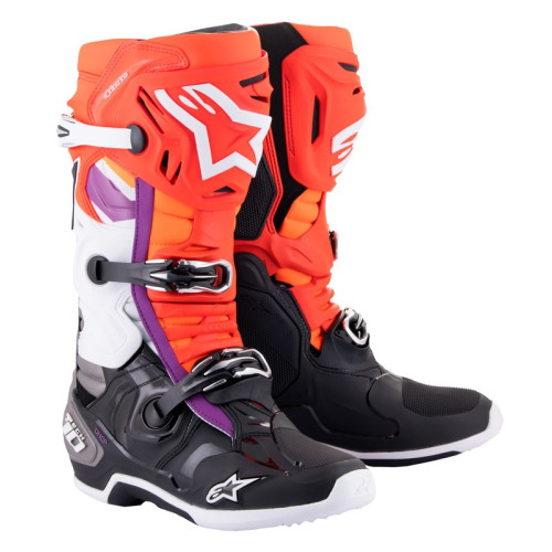 Alpinestars Stövel Tech 10 Svart/Röd Fluo/Orange 44,5 (10)