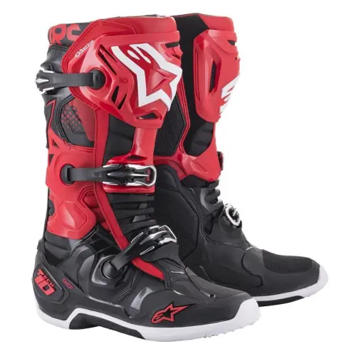 Alpinestars Stövel Tech 10 Röd/Svart 48 (13) Alpinestars Stövel Tech 10 Röd/Svart 48 (13)