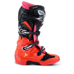 Alpinestars Stövel Tech 7 Svart/Röd Fluo/Rosa Fluo 45,5 (11)