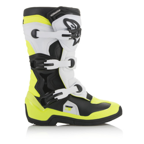 Alpinestars Stövel Tech 3s Junior Svart/Vit/Flou Gul 40,5