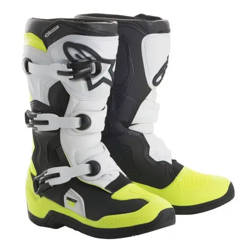Alpinestars Stövel Tech 3s Barn Svart/Vit/Flou Gul 33 Alpinestars Stövel Tech 3s Barn Svart/Vit/Flou Gul 33