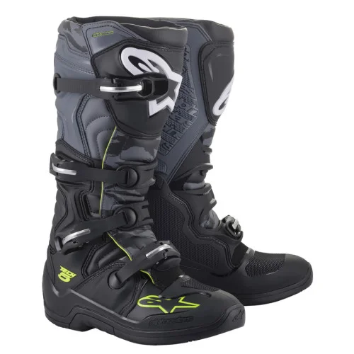 Alpinestars Stövel Tech 5 Svart/Grå/Gul 43 (9) Alpinestars Stövel Tech 5 Svart/Grå/Gul 43 (9)